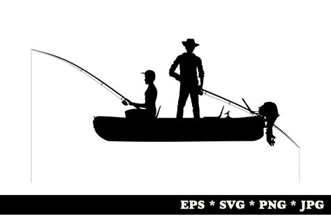 Fishing Boat Silhouette. Graphic by norsob · Creative Fabrica