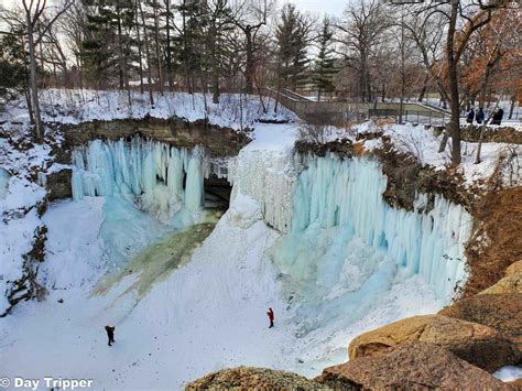 Frozen Minnehaha Falls in Winter: How to see it legally