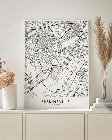 Sydney – Erskineville Map Print - Chelsea Chelsea