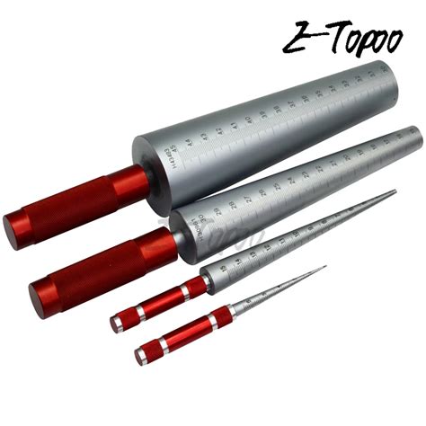 1 6.5mm 3 15mm 15 30mm 30 45mm 4pcs/set Conical Feeler Gauge Taper Cone Cylinder Gauge Hole Size ...