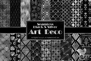 Black & Silver Art Deco Patterns | Graphic Patterns ~ Creative Market