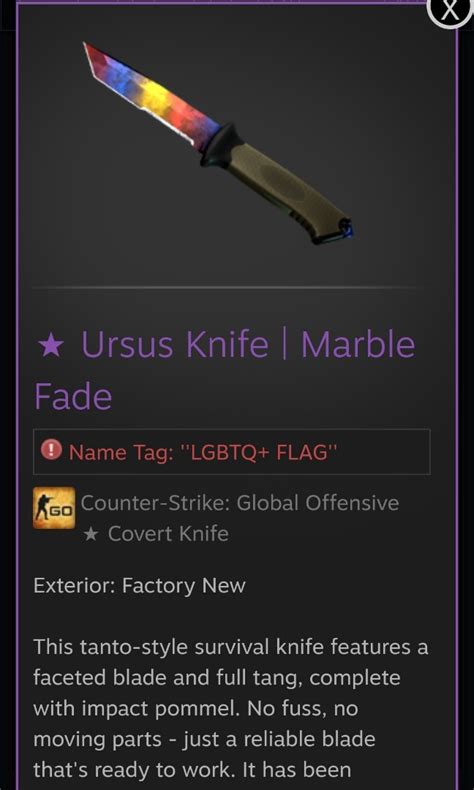 Red Tip! FN Ursus knife marble fade csgo skins/knife, Video Gaming, Gaming Accessories, In-Game ...