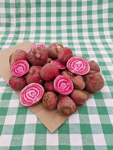 Beets, candy cane – 3lbs – Noggins Corner Farm Market