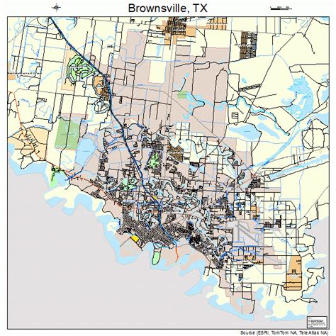 Brownsville Texas Street Map 4810768