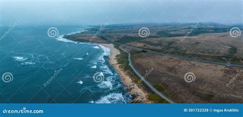 Pigeon Point Lighthouse. Aerial View of the Lighthouse Stock Photo ...