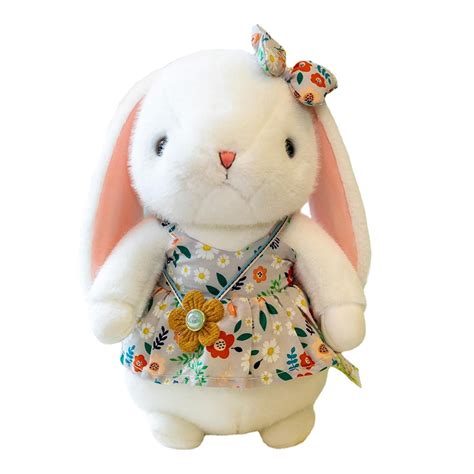 Rabbit Stuffed Animal Plush Plush Rabbit Huggable Rabbit Figurine Doll ...