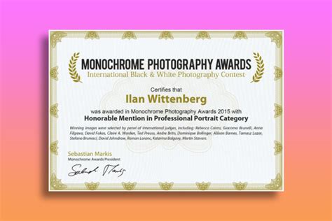 Photography Certificate - 12+ Examples, Illustrator, Design, Word ...