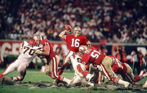 Super Bowl XXIII, Jan. 22, 1989 | San Francisco 49ers quarterback Joe Montana leads his team ...