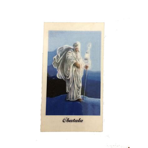 Orisha Obatala Laminated Prayer Card