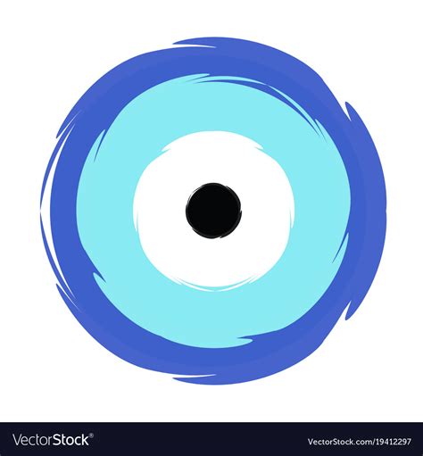 Greek blue evil eye - symbol protection Royalty Free Vector