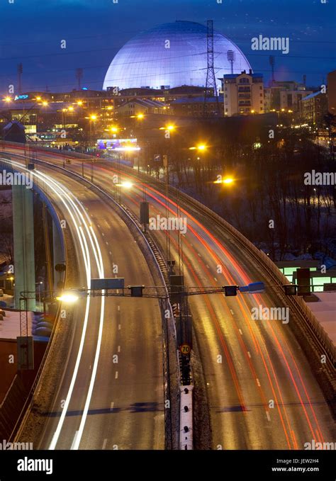 Elevated road at night Stock Photo - Alamy