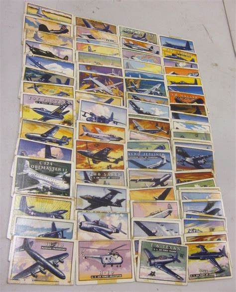 COMPLETE SET OF 100 1952 TOPPS WINGS AIRPLANE TRADING CARDS