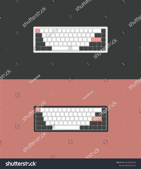 Assorted Mechanical Keyboard Layout Vectors Computer Stock Vector ...