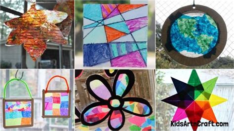 DIY Wax Paper Crafts For Preschoolers - Kids Art & Craft