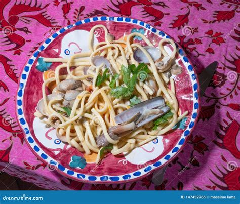 Scialatielli Pasta with Seafood Mix Stock Photo - Image of italian, food: 147452966