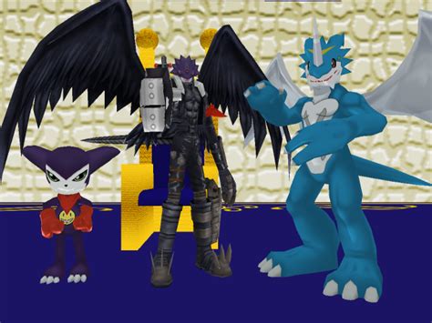 MMD - Impmon, Beelzemon Blast Mode and Ex-Veemon by Zeltrax987 on ...