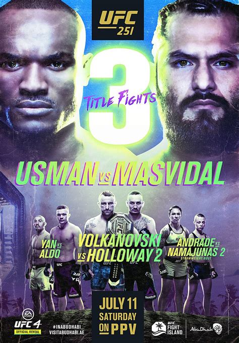 UFC 251: Usman vs Masvidal Fight Card | The Sports Daily