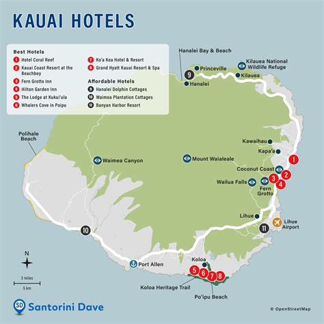 KAUAI HOTEL MAP - Best Areas, Neighborhoods, & Places to Stay