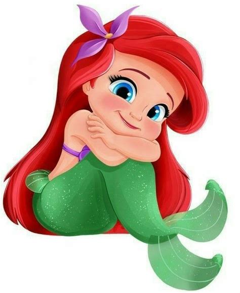 Ariel Bebe, Baby Ariel, Baby Mermaid, Mermaid Art, Ariel Disney, Baby Disney, Cartoon Character ...