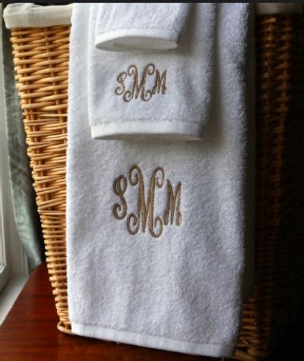 Monogrammed White Luxury Towel Set