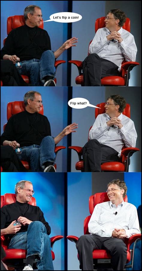 7 Funny Steve Jobs vs. Bill Gates Meme Jokes