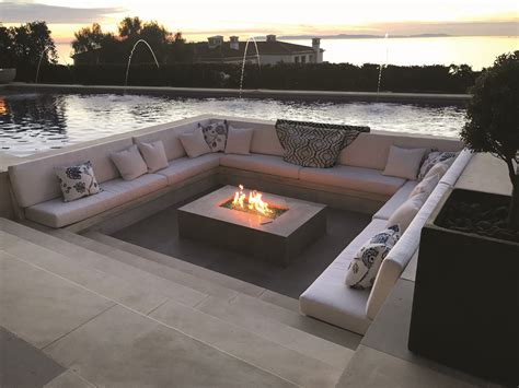 FIRE PLACE DESIGN CONCEPTS FOR An ELEGANT EXTERIOR SPACE - Homes Tre | Outdoor pool furniture ...