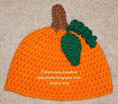 Fabulously Creative: CROCHET PUMPKIN HAT