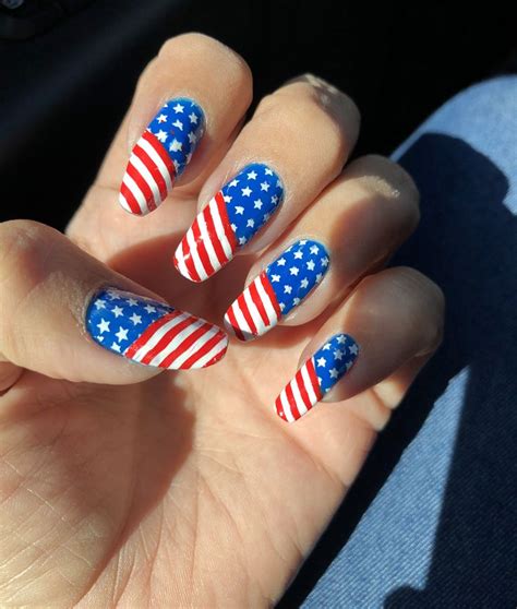 American Flag nails