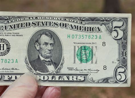 1969 Rare Five Dollar Bill Old 5 Dollar Banknote US - Etsy