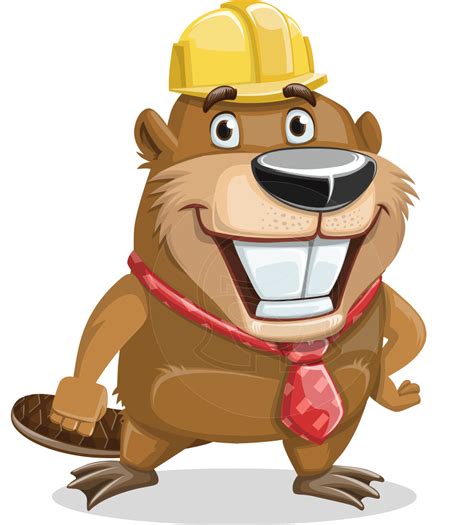 Beaver Cartoon Vector Character Illustration Set | GraphicMama