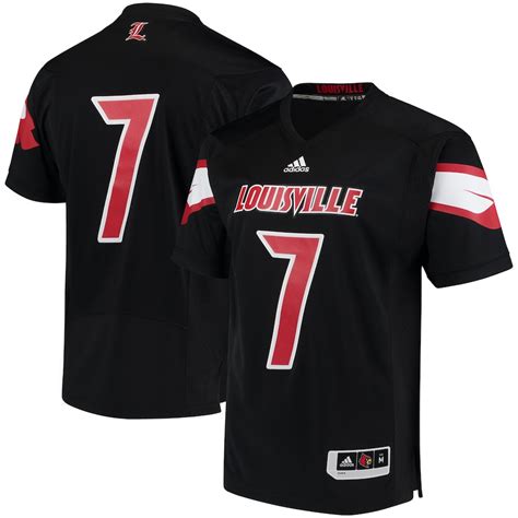 Men's adidas Black Louisville Cardinals Premier Football Jersey