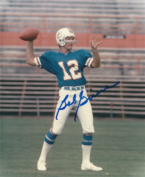 Autographed BOB GRIESE 8X10 Miami Dolphins photo - Main Line Autographs