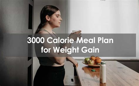 3000 Calorie Meal Plan For Weight Gain