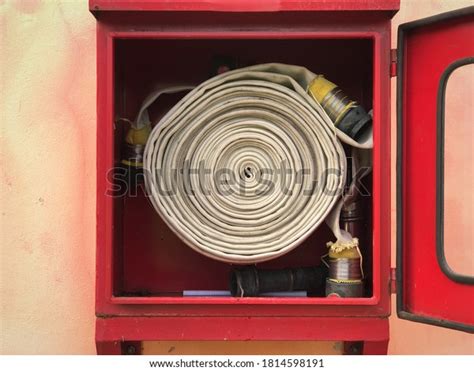 Fire Hose Storage Cabinets Industrial Plants Stock Photo (Edit Now) 1814598191