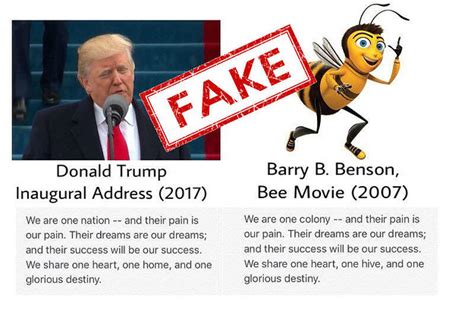 Donald Trump Did Not Quote "Bee Movie" In His Inaugural Address