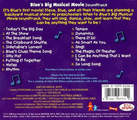 Blue's Big Musical Movie (soundtrack) | Blue's Clues Wiki | Fandom