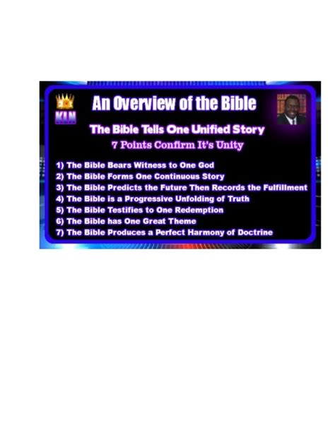 A Brief Overview of the Bible