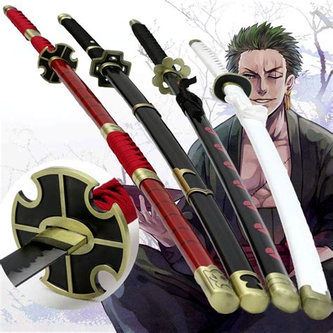 Chinese Hand Made Wooden One Piece Roronoa Zoro Anime Figure Cosplay ...