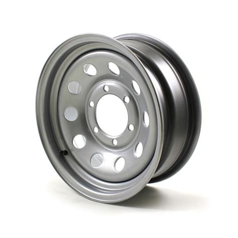 15X6 6-Lug on 5.5" Silver Mod Trailer Wheel - Walmart.com - Walmart.com