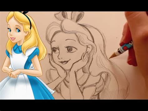 How to Draw Alice from Alice in Wonderland - YouTube