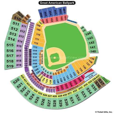 Great American Ballpark Seating Chart With Rows And Seat Numbers | Cabinets Matttroy