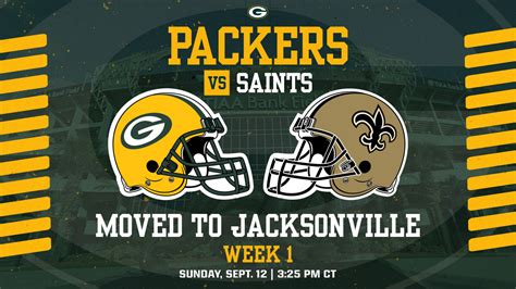 Packers-Saints game in Week 1 moved to Jacksonville