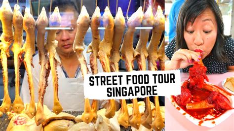 SINGAPORE STREET FOOD tour | BEST Hainanese CHICKEN RICE in SINGAPORE ...