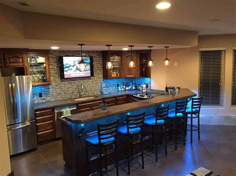 small finished basement bar ideas - Corrin Groves