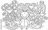 Coloring Pages Bakery sketch template