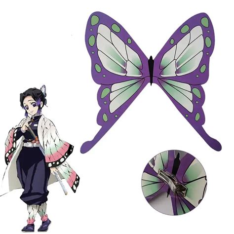 Demon Slayer Tsuyuri Kanawo Kochou Shinobu Cosplay Butterfly Headwear ...