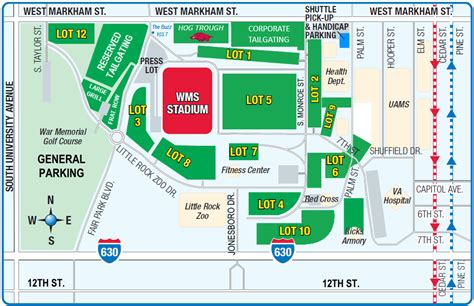 Scott Stadium Parking Map