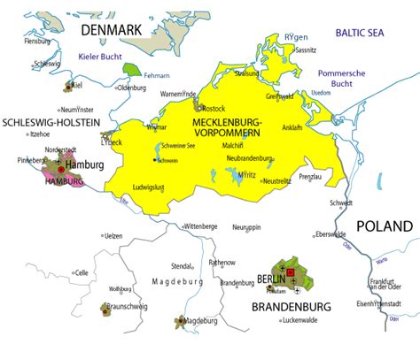 Map of German Province: Map of Mecklenburg Vorpommern Province