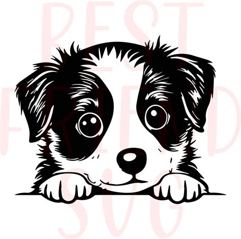 Cute Dog SVG, Cute Puppy Svg, Png, Eps, Dxf, Silhouette, Cute Dog ...