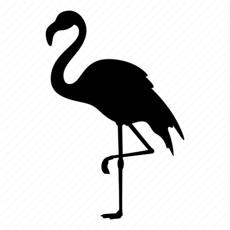 Animal, bird, flamingo, flamingos, nature, pink, silhouette icon